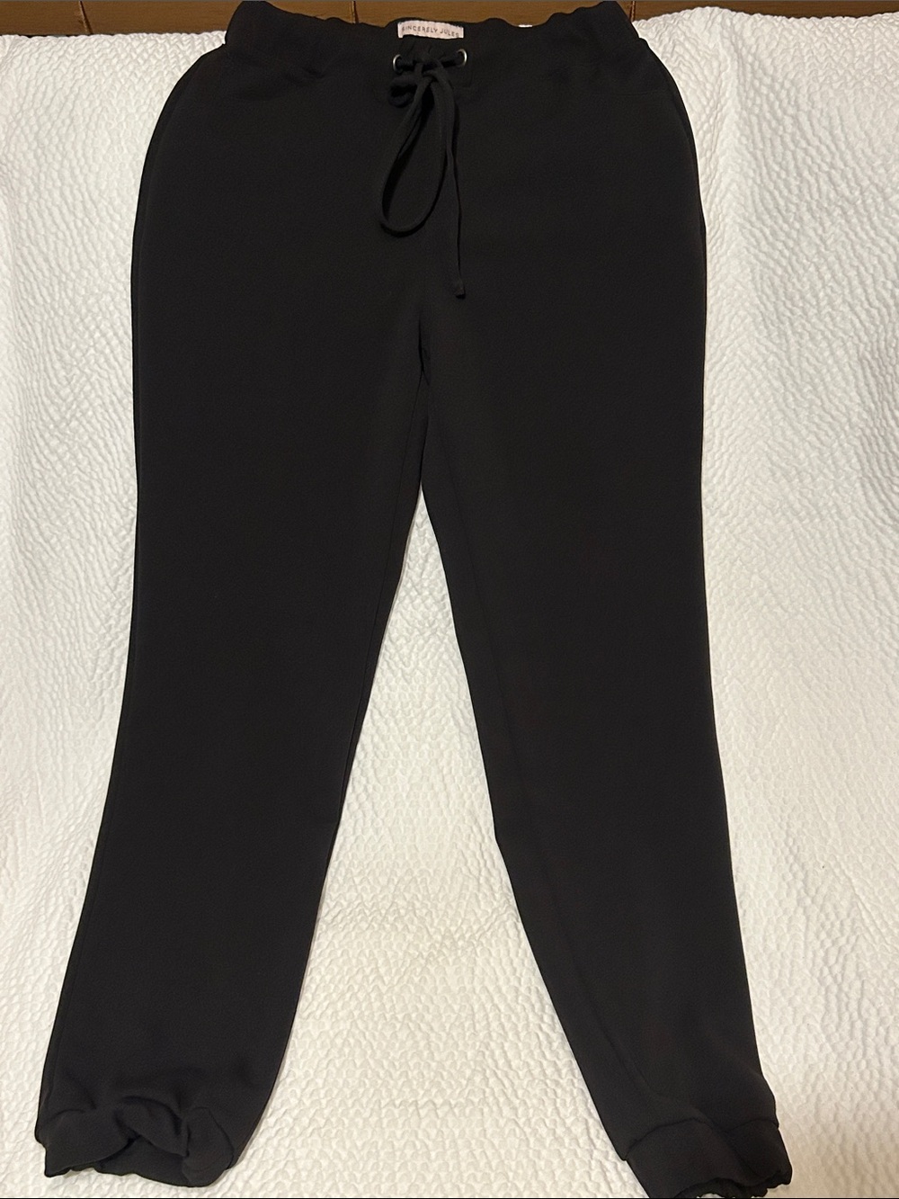Sincerely Jules Black Women's Stretch Joggers